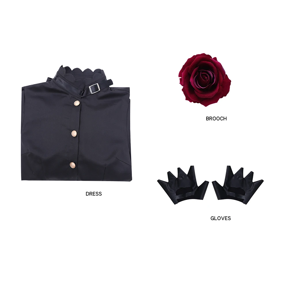 May I Ask for One Final Thing-Inspired Scarlet Vandimion Black Dress Costume for Cosplay Events