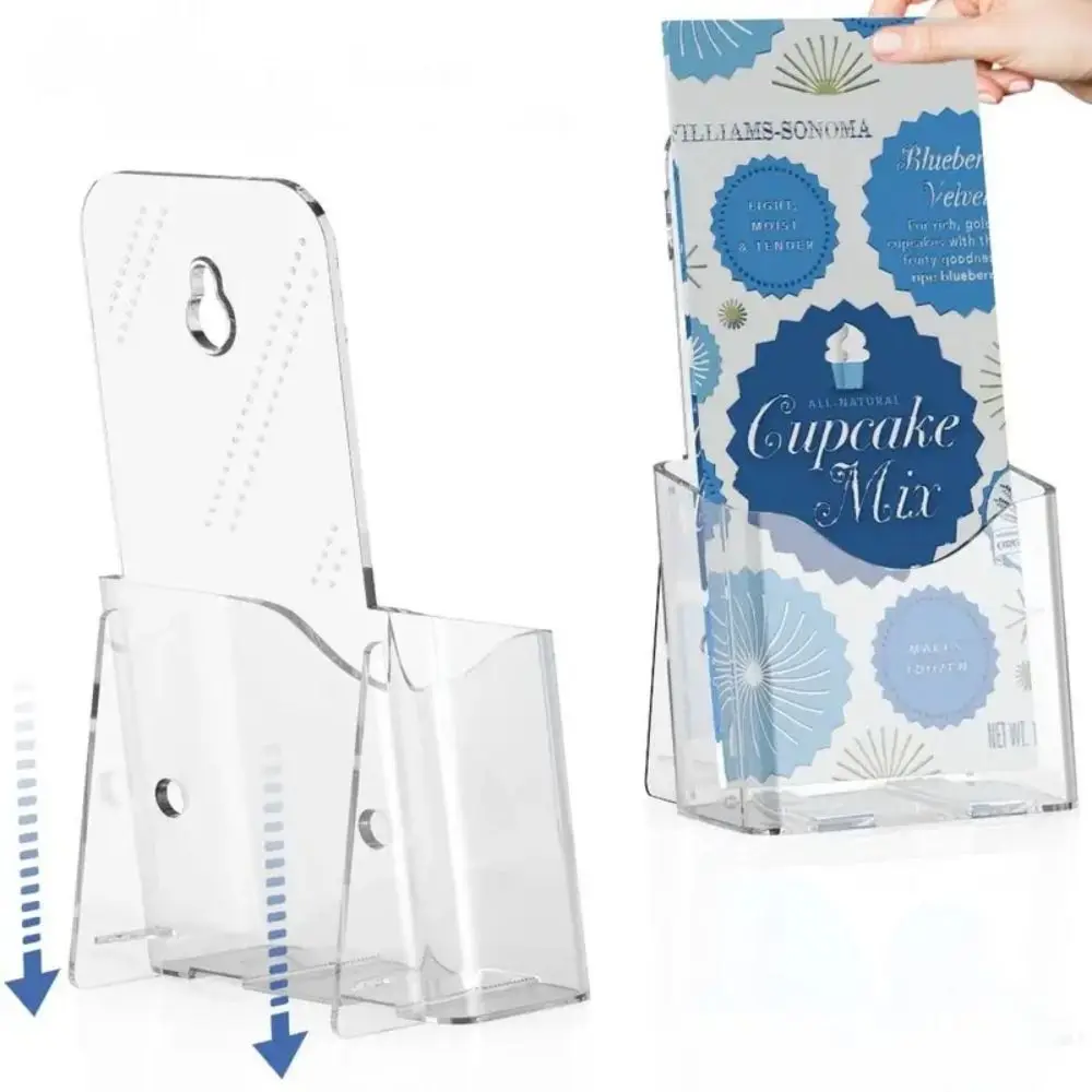 Magazine Holder Plastic A6 Brochure Countertop Pamphlet