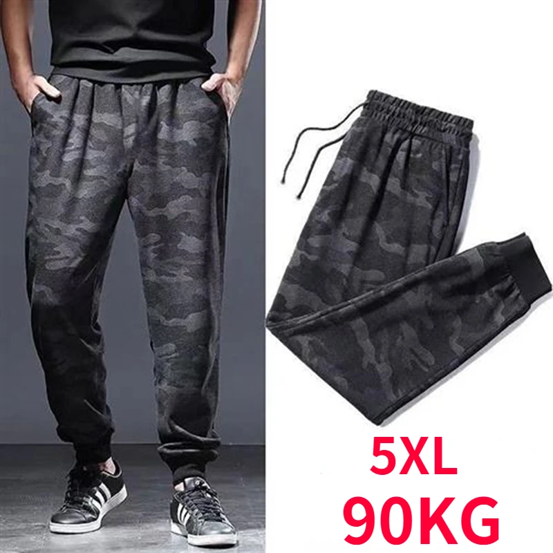

5XL Oversize Casual Pants Men's Breathable Sweatpants Men Clothing Streetwear Summer Joggers Camouflage Quick Dry Loose Trousers