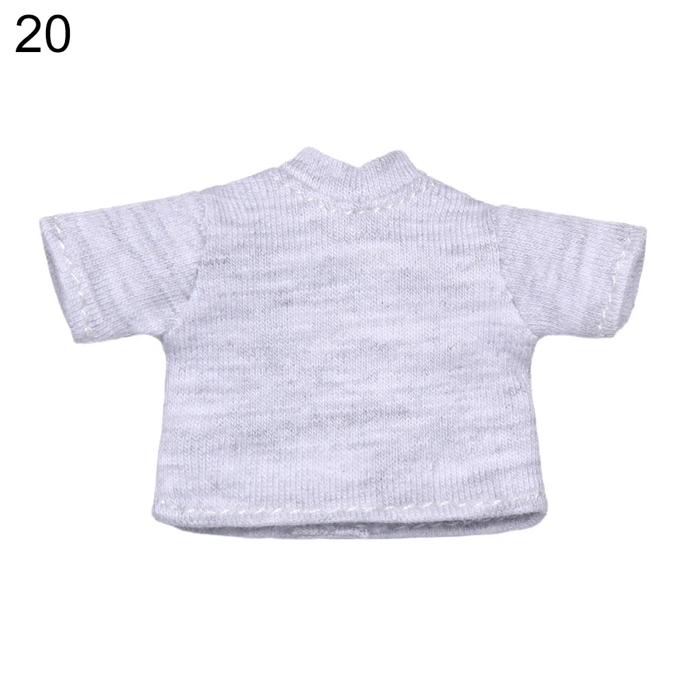 Doll Clothes Suits Stripe Shirt for 1/12 BJD Doll Clothes OB11 Doll T-shirt 1/11 Doll Panties Doll Cotton Socks Doll Accessories
