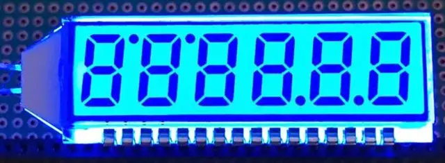 100PIN TN Positive 6-Ziffern Segment LCD Panel 5V Zapfsäule