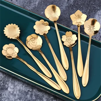 Gold Coffee Spoon Set 1