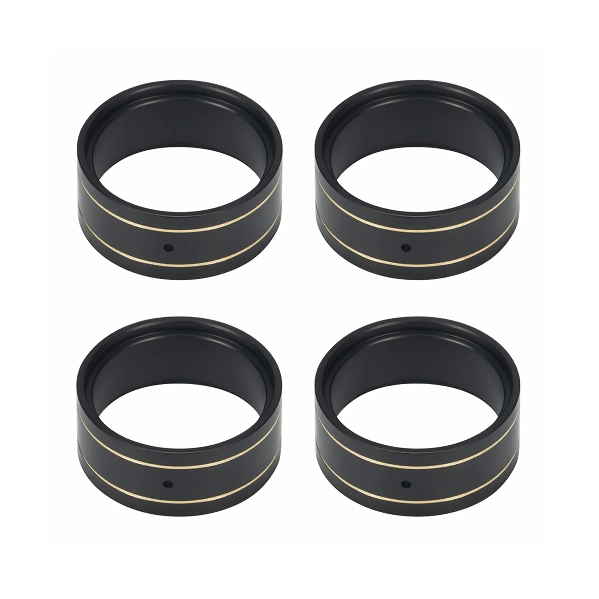 

4PC 16G Brass 1.0 Inch Beadlock Wheel Rim Internal Weight Clamp Ring for Axial SCX24 AX24 1/24 RC Crawler Upgrade Parts