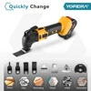 YOFIDRA Brushless Oscillating Multi Tool Cordless Vibration Woodworking Powerl Tool Electric Trimmer Saw for Makita 18v Battery 2
