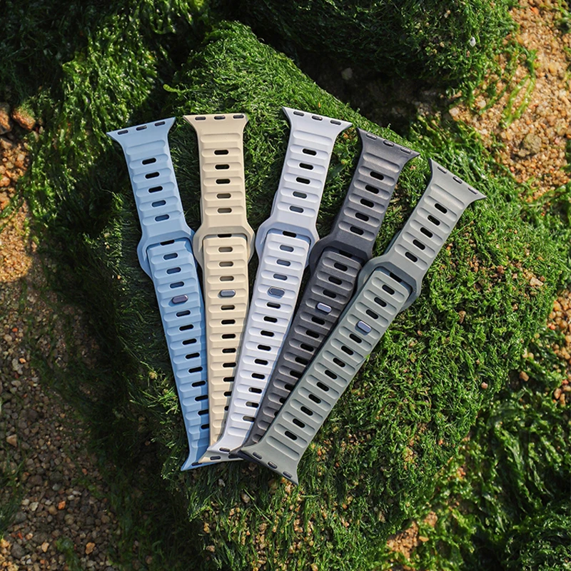 소프트 실리콘 스트랩 애플워치 밴드 울트라 49mm 44mm 45mm 42mm 41mm 42mm 38mm 스포츠 워치 밴드 아이워치 시리즈 8 7 6 5 브레이슬릿