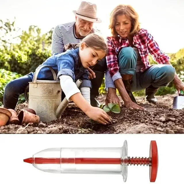1pc Garden Seeds Dispenser,Mini Handheld Flower Grass SyringeSeeder Garden Seeds Dispenser Sowing Supplies For Garden Seeds 5