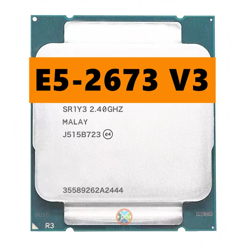 Xeon E5 2673 V3 2.4Ghz 12 Core 30M Lga 2011-3 Processore E5 2673 V3 Cpu Spedizione Gratuita