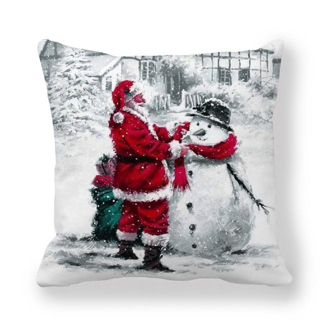 Cushion Cover Merry Christmas Decorations For Home Christmas Ornaments 2021 Navidad Xmas Noel New Year Gifts 2022