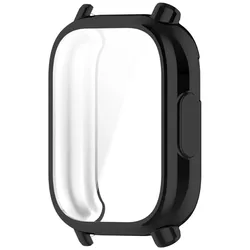 Enhanced TPU Protective Case Cover for Smartwatch - Soft Protector Shell & Bumper (Black)