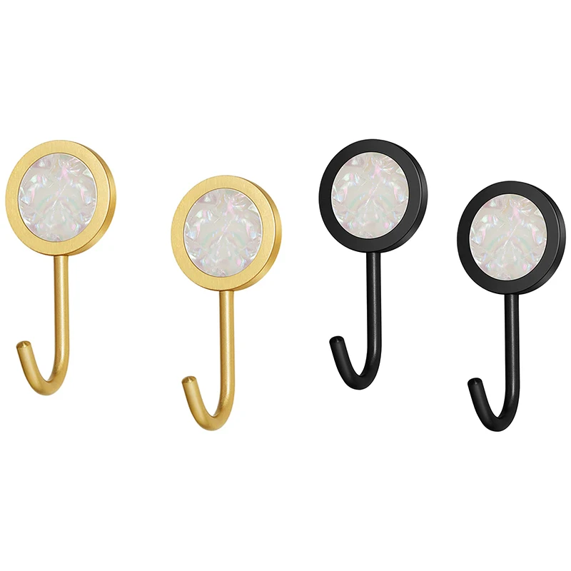 

Brass Towel Hooks For Bathroom Wall And Kitchen Set Of 2, Robe And Coat Hooks Sticky Hanging Hangers Promotion