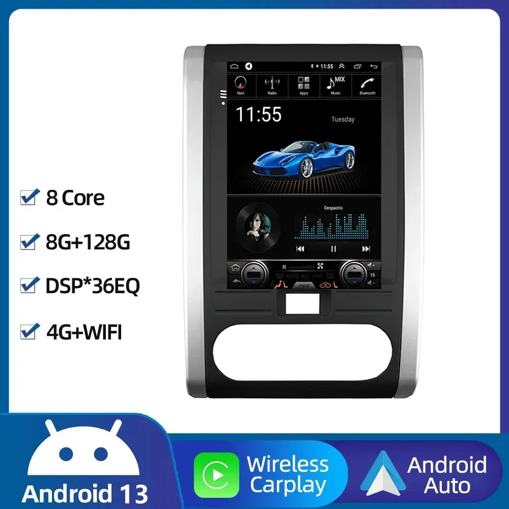 

9.7" Android 13 Car Radio for Nissan X-Trail 2 T31 2007-2013 2014 2015 Multimedia Player 2Din 4G WIFI Carplay GPS IPS Head Unit