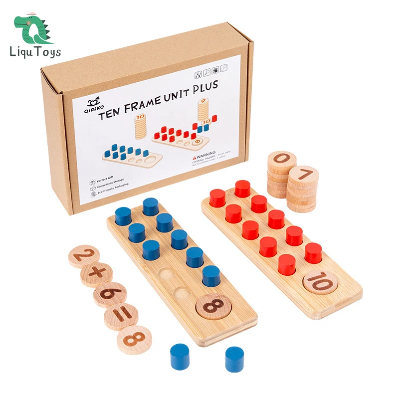 LIQU-Colorido Jogo De Madeira Board para Crianças, Clip Beads, Contando Jogo  De Correspondência, Matemática Brinquedo Educativo - AliExpress