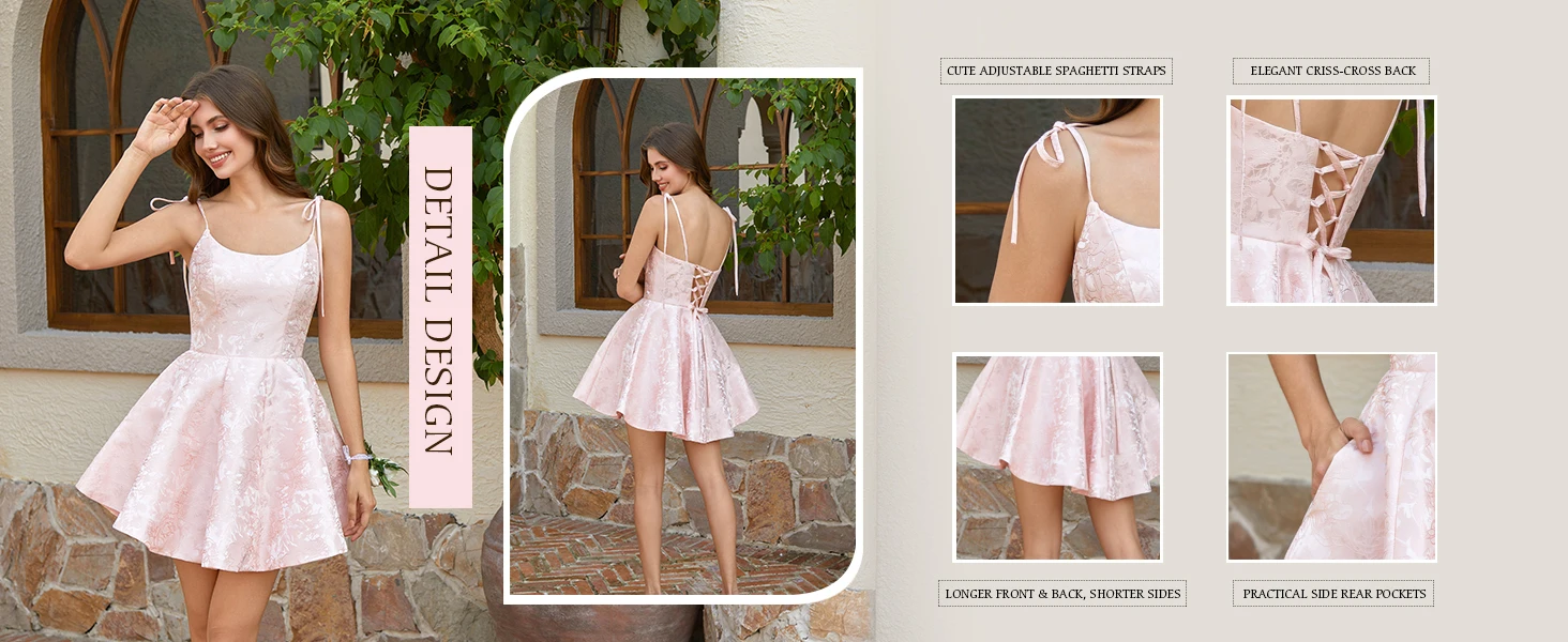 short satin homecoming dresses
