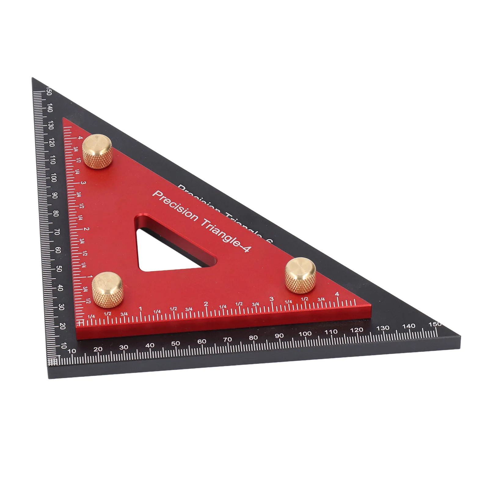 Accurate Carpentry  Tool Double Triangle Ruler Detachable 4 Inch and 6 Inch Aluminum Alloy Accurate Carpentry  Tool