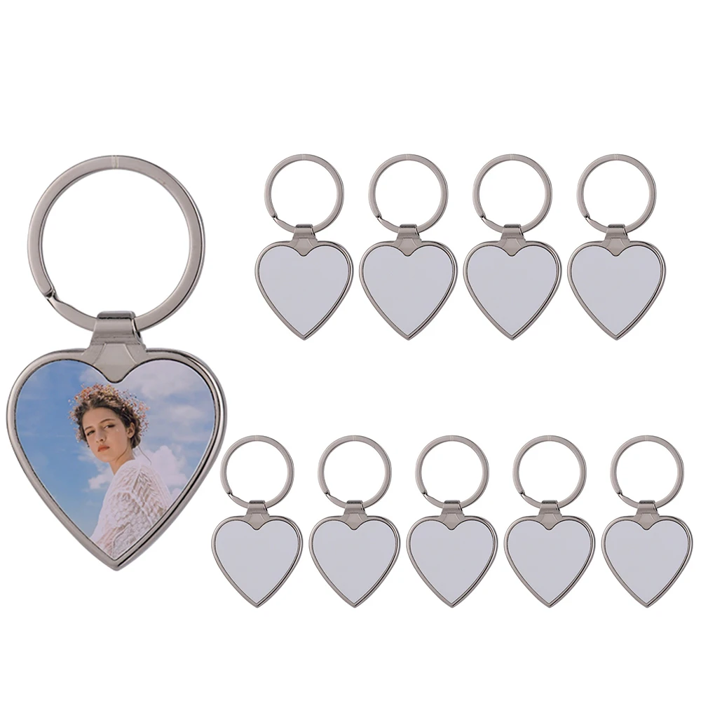 Lot De 12 Porte-Clés Rectangles Vierges En Métal - Pour Sublimation Ou Bricolage