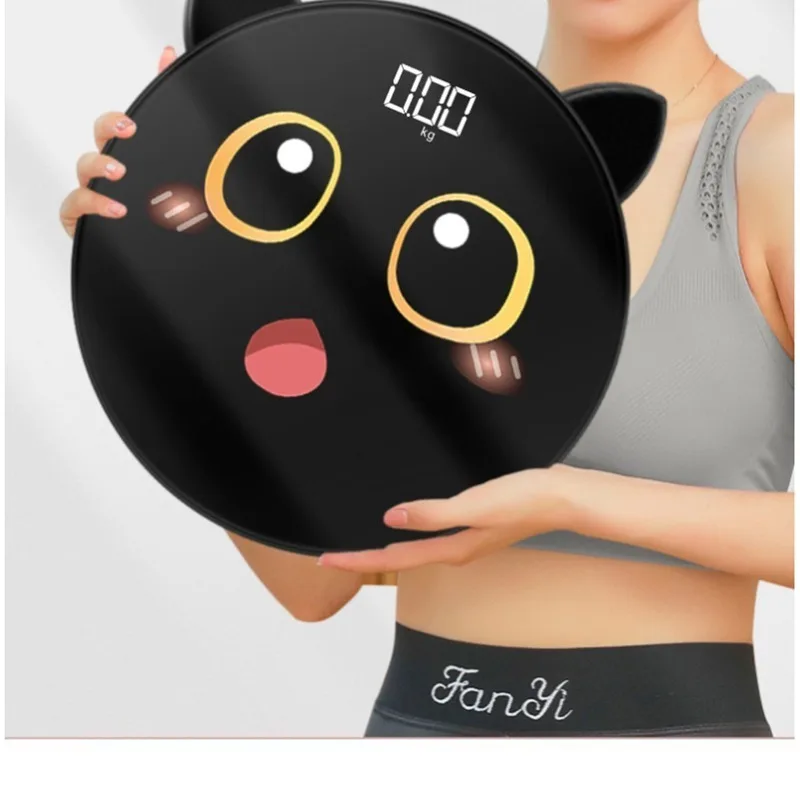 Electronic Scale Household Scale Durable Small Dormitory Cartoon Human Healthy Charging Healthy Field