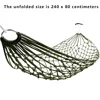 Garden Outdoor Thickened Nylon Rope Hammock Indoor Mesh Hammock Portable Simple Hammock Swing Chair 6