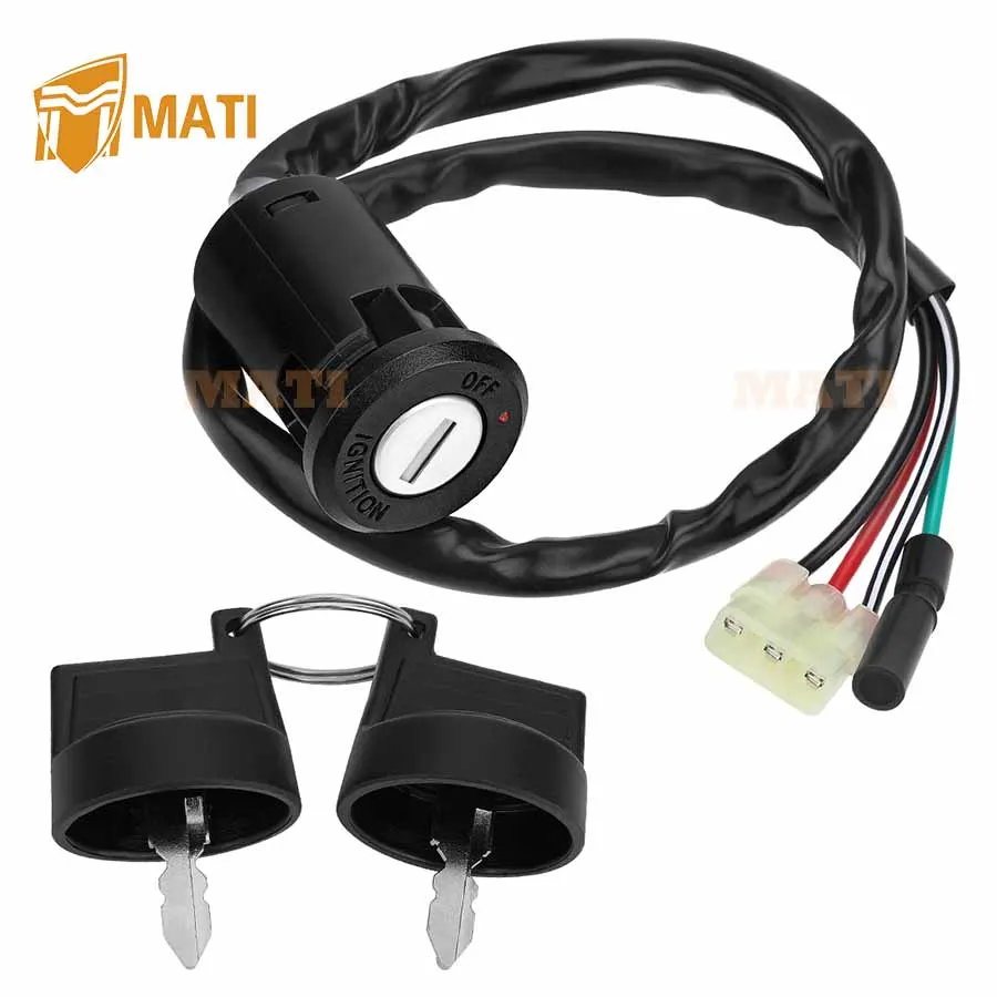 Ignition Switch Key Set For Honda TRX250X ATV - Replaces 35100-HN6-A30, 35100-HM8-000 9 thumbnail image