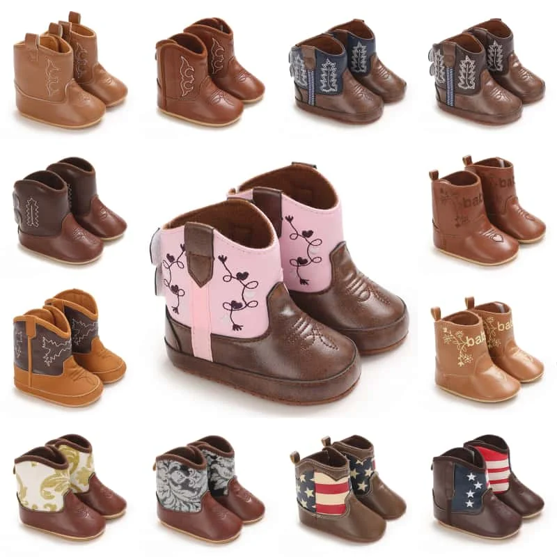 Baby Boots Made Of Soft PU and High-quality Cotton 2024 New Autumn and Winter Short Boots With Rubber Soles and Anti Slip Baby 1