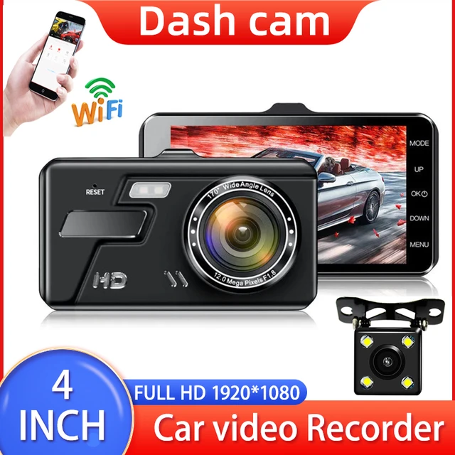 Car DVR WiFi Dash Cam Front And Rear View Camera Dual Lens Dashcam 1296P  Full HD Driving Video Recorder Black Box Night Vision - AliExpress