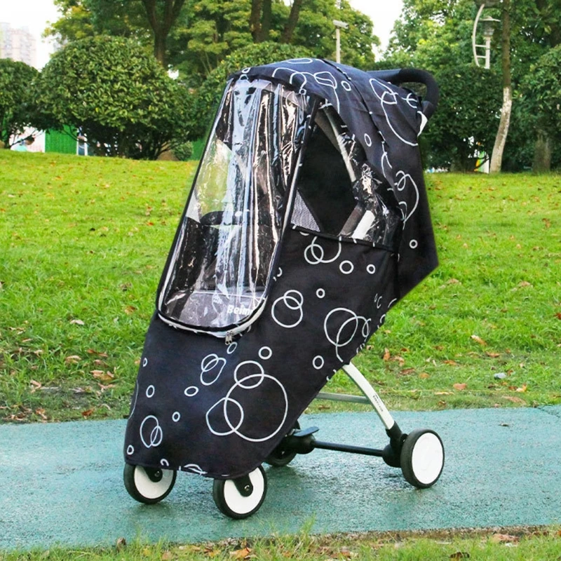 Kleinkinder Kinderwagen Regen Abdeckung Klarer Bildschirm Winddicht Staubdicht Outdoor Zubehör Dropship