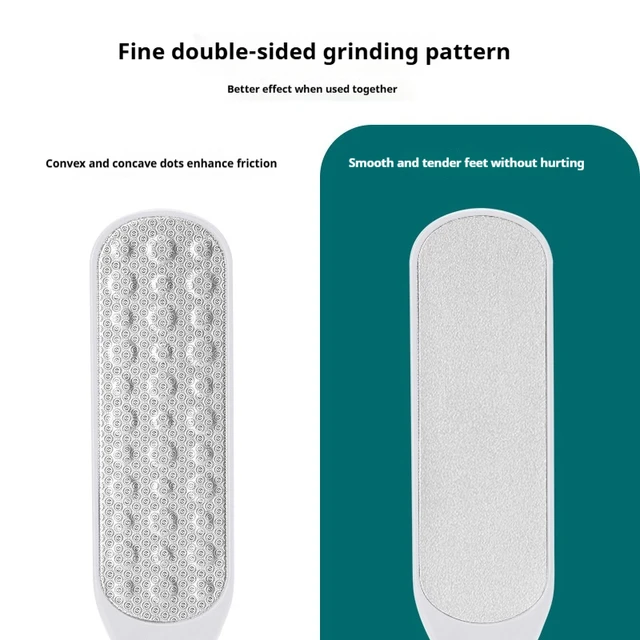 High-Quality 304 Stainless Steel Foot File Double Sided Callus Remover For Dead Skin Professional Pedicure Tools Callous Scraper