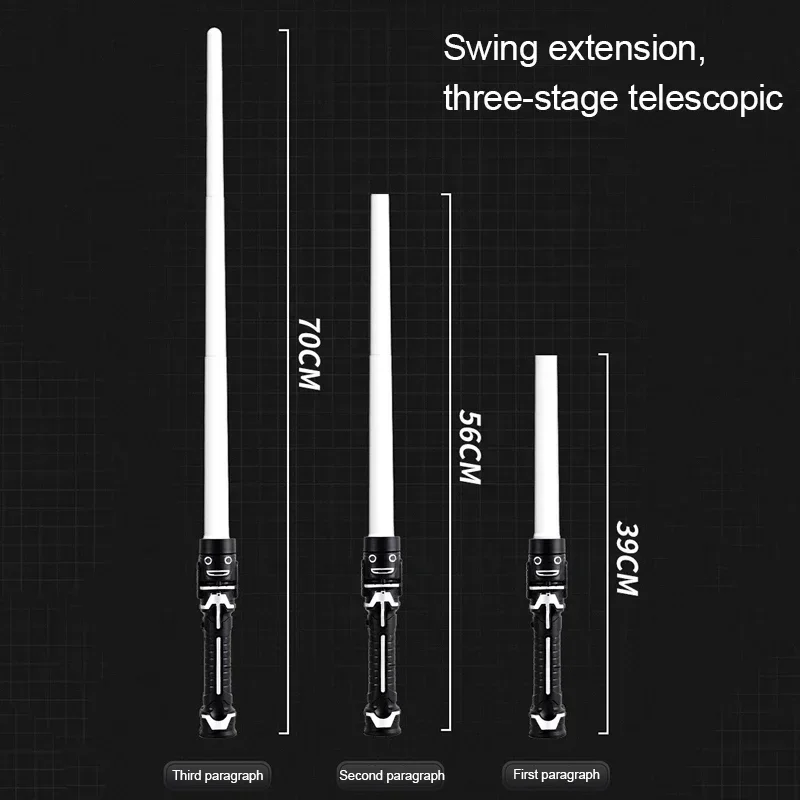 Laser Sword Lightsaber Red and Blue Double Saber Rave Transformation Children's Gift Cosplay Weapon Boy Cool Flashing Toy