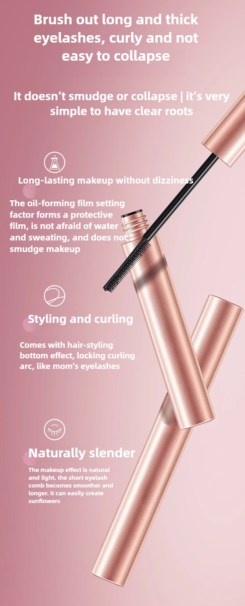 Fine Tooth Mascara Brush For Natural Curling And Lengthening_voghion.com