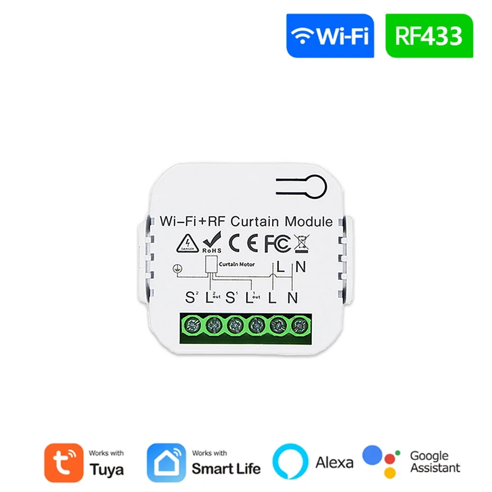 Interruptor de Persiana, Módulo de Persianas, Receptor Módulo de Relé  Inalámbrica con RF Remoto, Transmisor de Radio 433 MHz, Cortina, para  Persiana, Toldos : : Bricolaje y herramientas