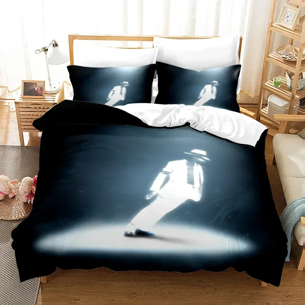 3D Printed Michael Jackson Bedding Set Duvet Cover Bedroom Comforter Single Twin King  Size Quilt Cover Home Textile 2/3PCS