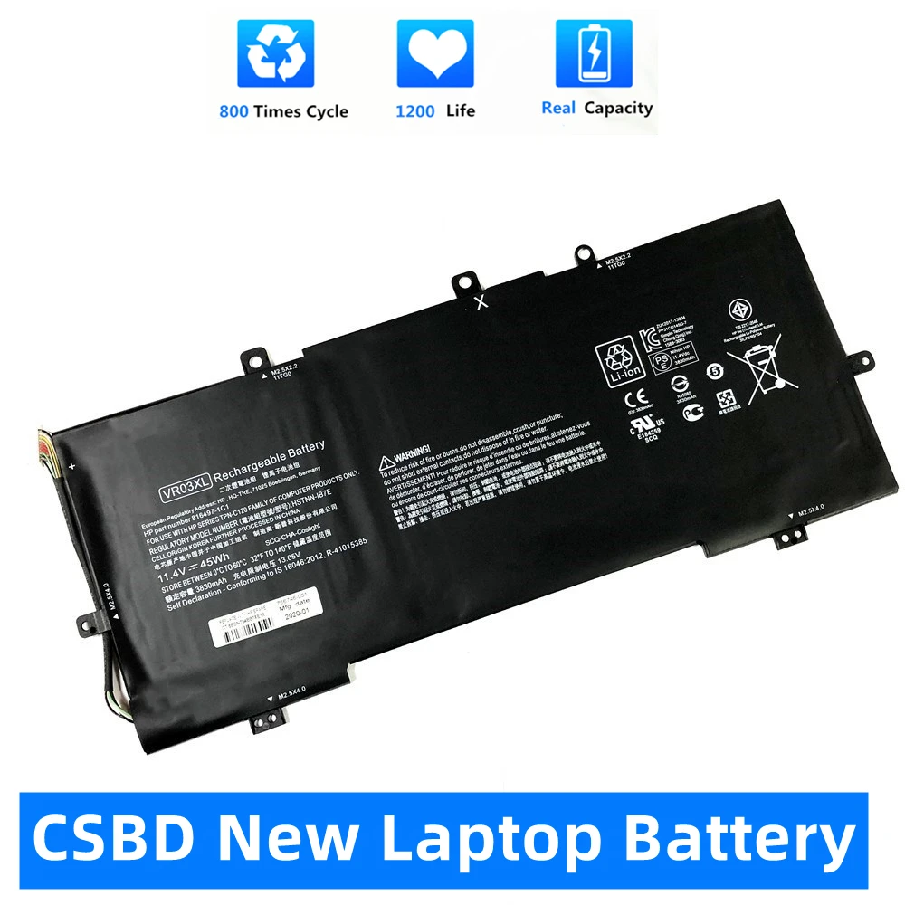 Bateria Nova de Csbd Vr03xl para hp 13-d001nt 13-d023tu D024tu D004np D025tu Hstnn-ib7e Tpn-c120 13-d046tu 8164971c1 7265ngw 11.4v