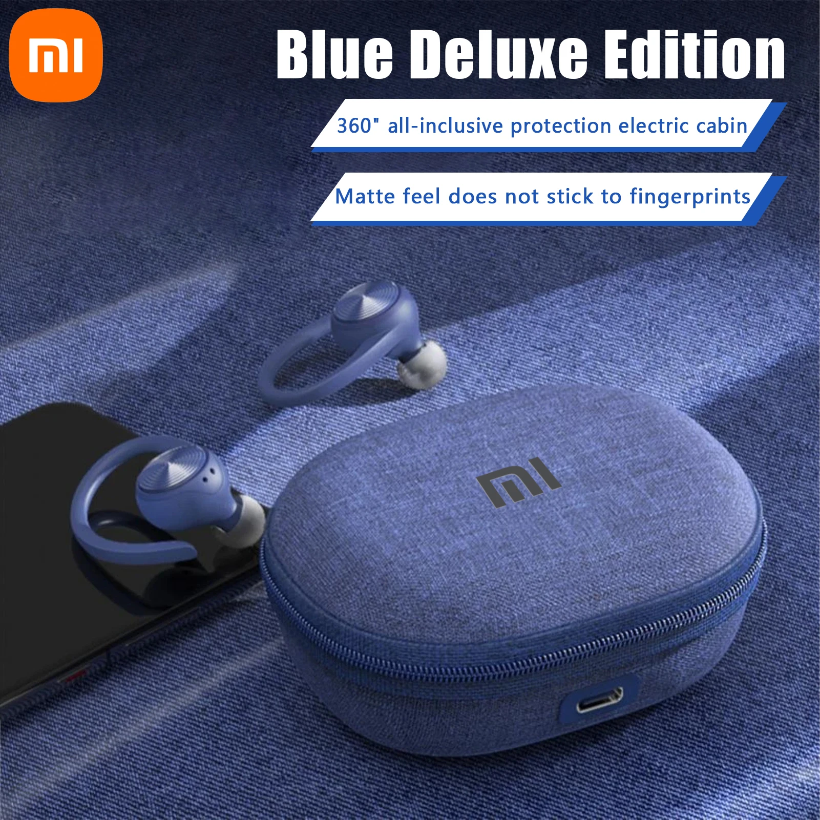 

XIAOMI Wireless Earbuds J92 Bluetooth Headphones HiFi Sound Sports Earphones Earhook LED Display Over-Ear Headset Built-in Mic