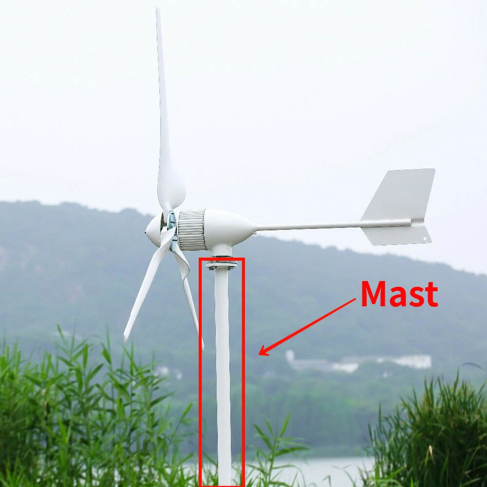 Mast for Wind Turbine Generator with Base Iron Pole Tower