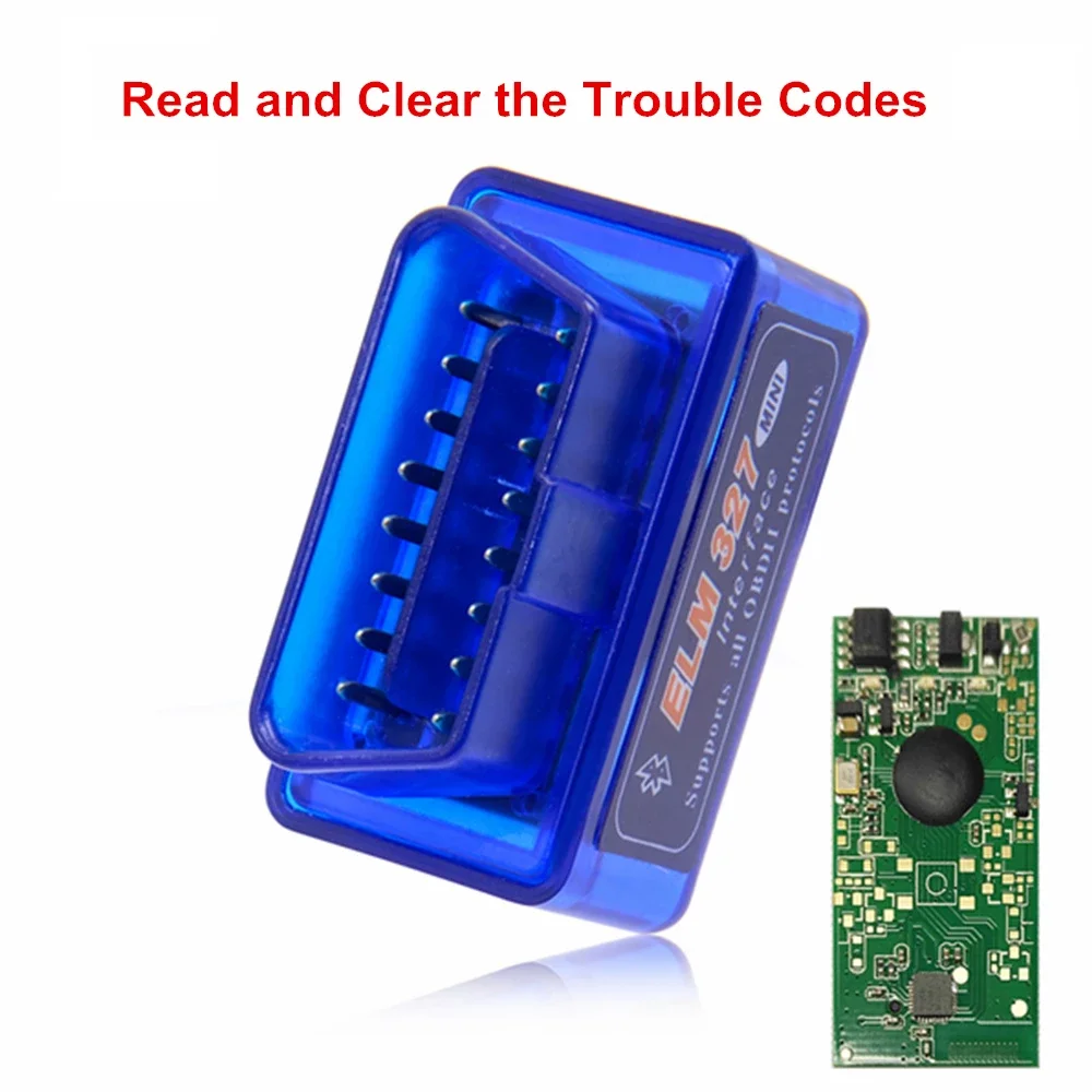 

Mini ELM327 Bluetooth V2.1 OBD2 Car Diagnostic Scanner ELM 327 Bluetooth For Android/Symbian For OBDII Protocols 3 Colors