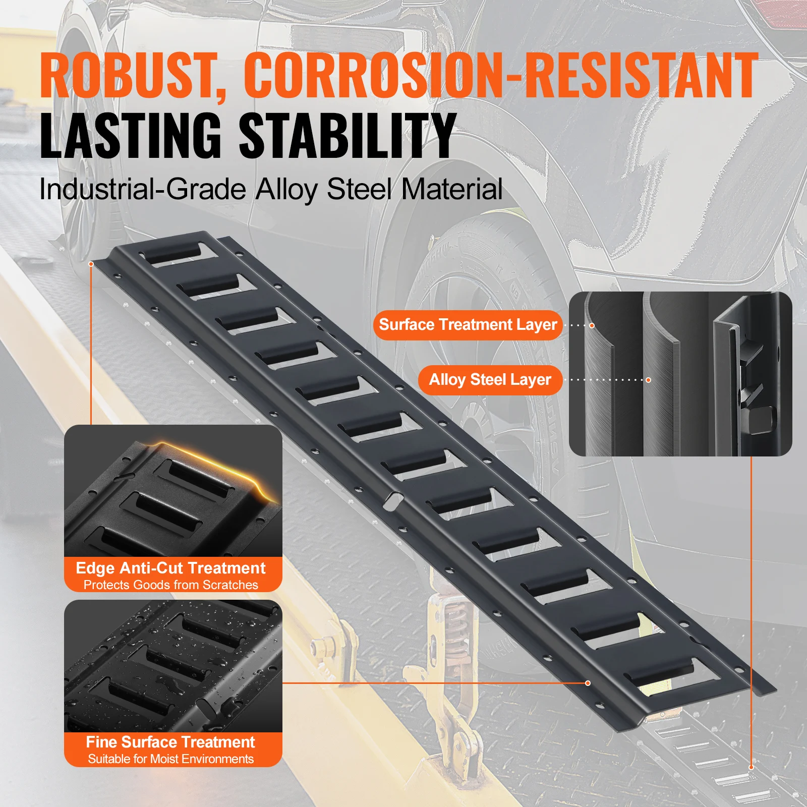 Steel E Track Tie Down Rail Kit for Cargo Securement