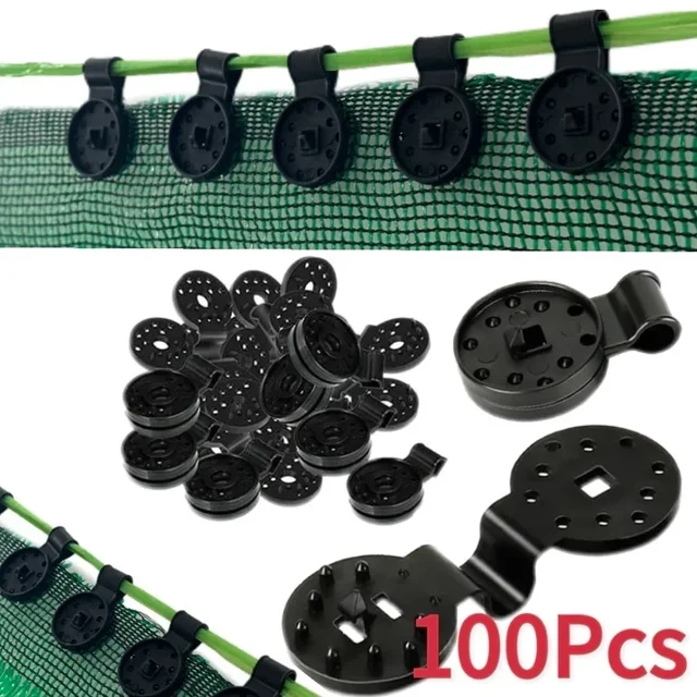 5-100pcs Awning Plastic Clips Outdoor Shade Cloth Net Clip Camping Garden Tools Garden Buildings Fence Net Fix Clamp Awning Hook