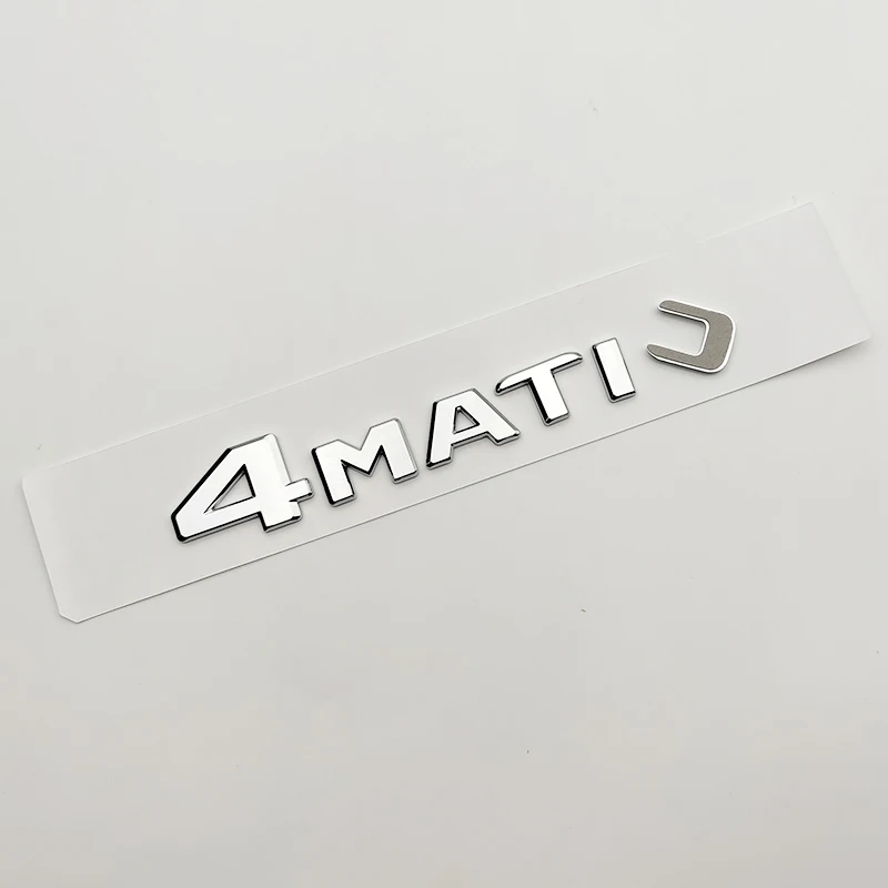 3d ABS Chrome Black 4 Matic Logo 4Matic Emblem Letters Nameplate