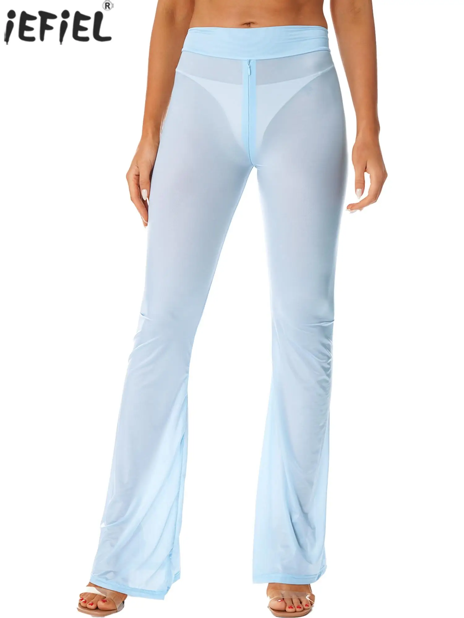 Exotic Sexy See Pants See Sexy Flare Pants Apparel Flare Dance