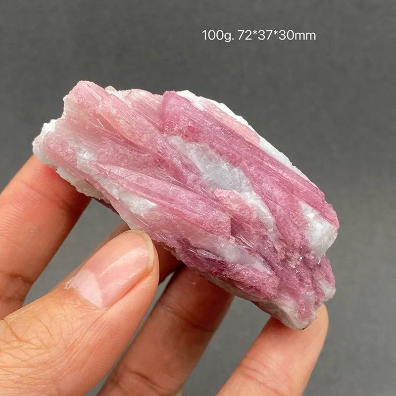 100%  Natural pink tourmaline Mineral Specimens Stones and Crystals Healing Crystal