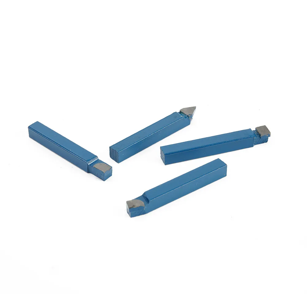 10pcs 1/4 인치 선반 커터 비트 세트 CNC 및 수동 선반용 C6 팁 도구 높은 내마모성 빠른 절삭 성능