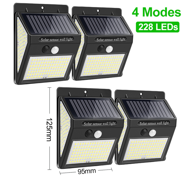 144 LED Outdoor Solar Lights Waterproof Solar Led Light Outdoor Solar Lamp Sunlight With Motion Sensor For Garden Decoration