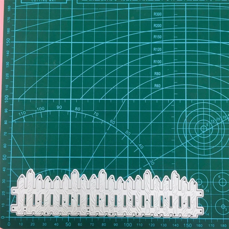 Wooden Fence Frame Metal stencil mold Cutting Dies decoration scrapbook die cuts Album Paper Craft Embossing DIY Card Crafts