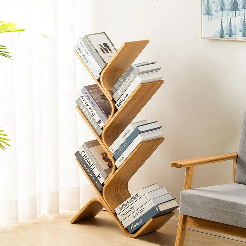 CreativeTreeShapedBookshelfDecoractionBookshelfBookStorageShelf