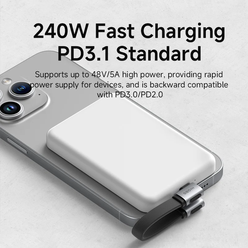 Hagibis USB C to USB C Cable Short 90 Degree Right Angle Type-C Fast Charging Cord L Shape for iPhone 17 Laptop Switch Samsung