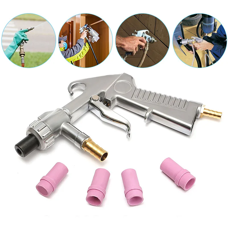 

Small Sandblasting Machine Handheld Sandblasting Gun Metal Ceramic Nozzle Head Pneumatic Sandblasting Machine Rust Equipment