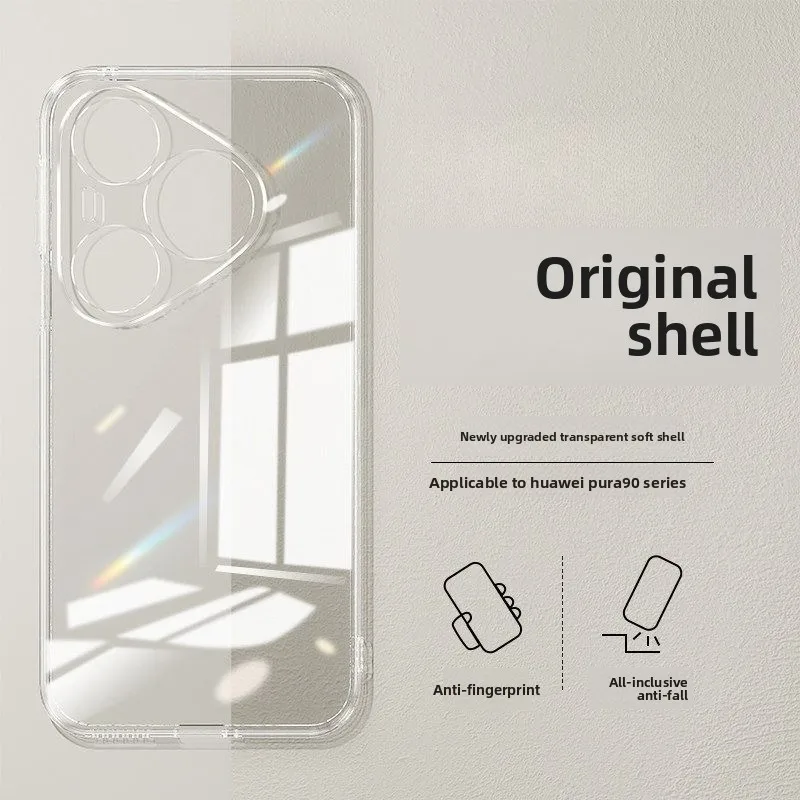 Transparent Minimalist Magnetic Shockproof Case - Soft TPU Shell