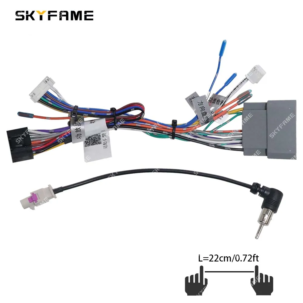 SKYFAME Car Wire Harness Adapter Canbus Box For Jeep Wrangler Cherokee Compass Grand Patriot Dodge Caliber Voyager RP5-CH-004