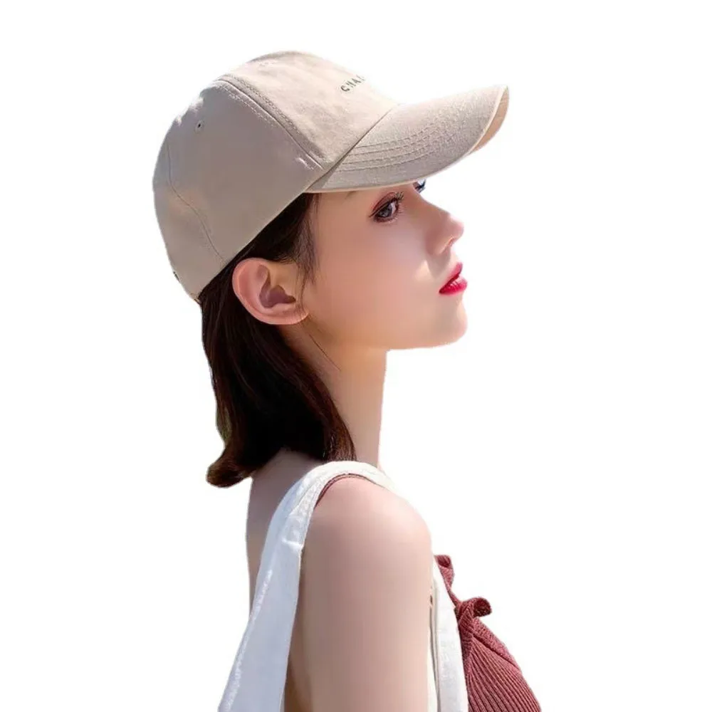 Simple Casual Letter Embroidery Baseball Cap Couple Sunshade Breathable Hats