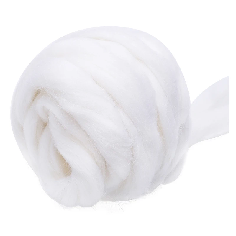For Needle Felting KitBlended Roving 250g, Needle Felting Wool, Hand Dyed Wool Top, Merino Mixed Natural Wool Roving