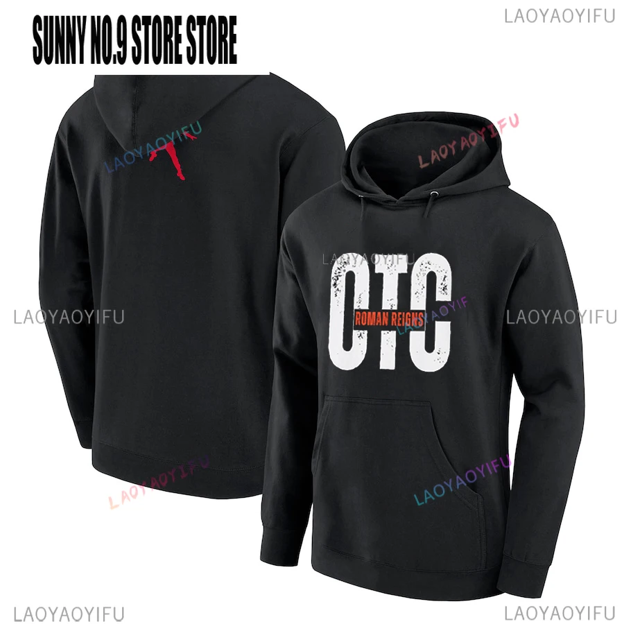 Autumn Winter Warm Fleece Pullover Roman Reigns OTC Hoodies Europe and America Style Hooded Men Women Sports Jogger Sweatshirt 3